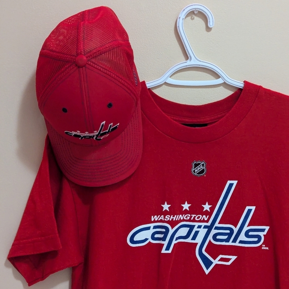 #3 - Washington Capitals Merchandise Authentic Reebok Shirt #8 & NHL Cap - Picture 2 of 16